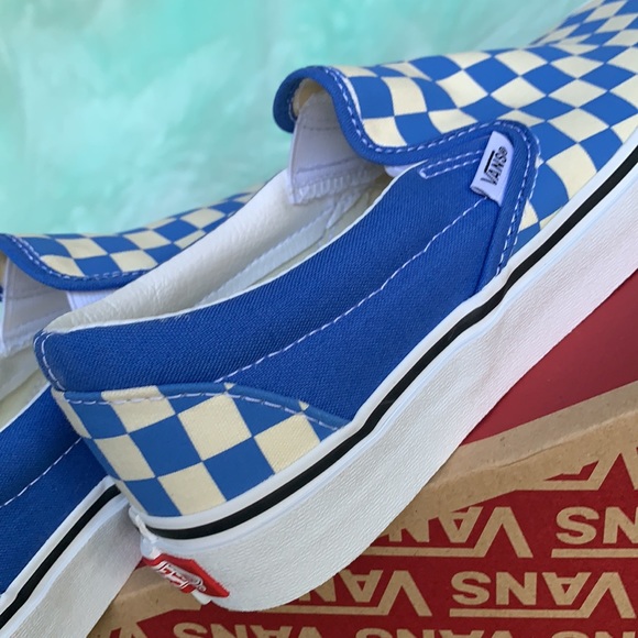 VANS CLASSIC SLIP ON CHKRBRD NEBULAS Bl/Trwht WMNS - Picture 11 of 16